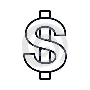 Dollar sign icon. Vector object