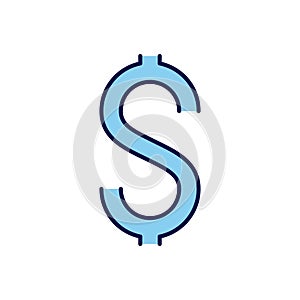 Dollar Sign related vector icon