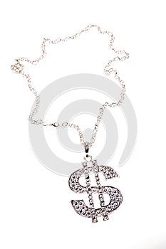 Dollar symbol necklace