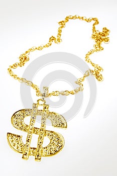 Dollar symbol necklace