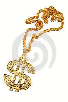 Dollar symbol necklace