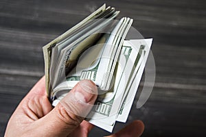 Dollar, US dollar, dollar pictures for exchange sites, dollar pictures in different concepts, money counting hand, money and count