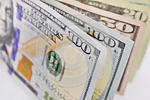 Dollar USD banknotes background