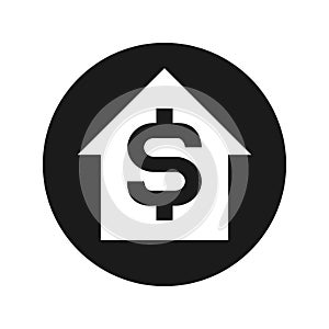 Dollar value icon increase rate button - PNG