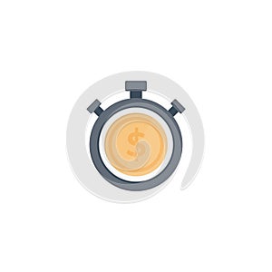 Dollar vector flat colour icon