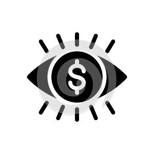 Dollar vector glyph flat icon