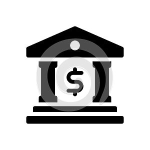 Dollar vector glyph flat icon