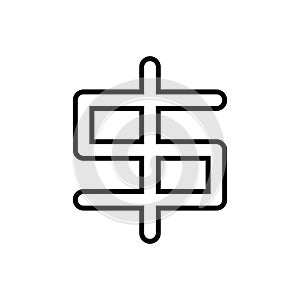 Dollar vectpr icon. money illustration symbol. currency sign or logo.