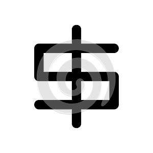 Dollar vectpr icon. money illustration symbol. currency sign or logo.