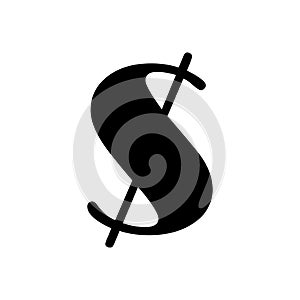 Dollar vectpr icon. money illustration symbol. currency sign or logo.