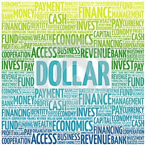 DOLLAR word cloud