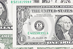 Dollars bills, cash pile background