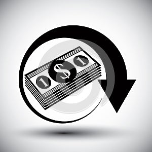 Dollars cash money stack