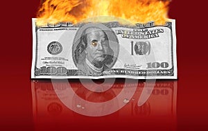 Dollars currency fire financial crisis