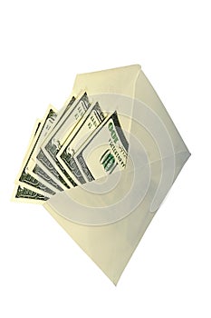 Dollars in envelope