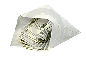 Dollars in envelope