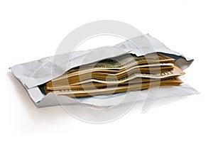 Dollars in envelope