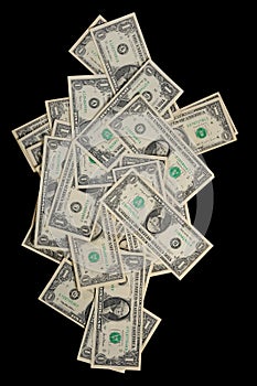Dollars falling down