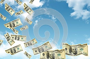 Dollars falling from the sky