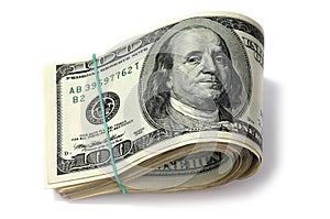 Dollars. Isolated photo