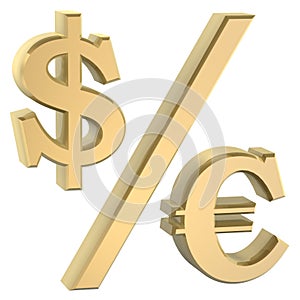 Dollor euro symbol