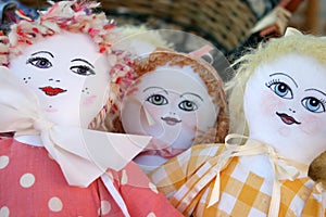 Dolls in a basket