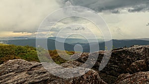 Dolly Sods in West Virginia in a Rain Storm