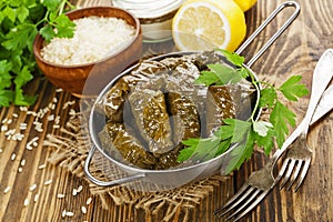 Dolma in the stewpot photo