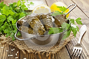 Dolma in the stewpot photo