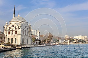 Dolmabahce Mosque and Dolmabahce palace