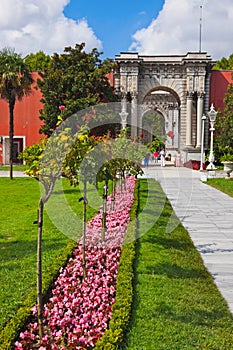 Dolmabahce Palace at Istanbul Turkey