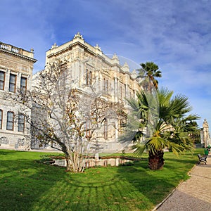 Dolmabahce palace at winter - istanbul