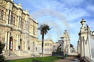 Dolmabahce palace at winter - istanbul