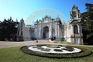 Dolmabahce Sarayi palace in Istanbul