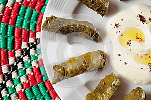 Dolmades with laban