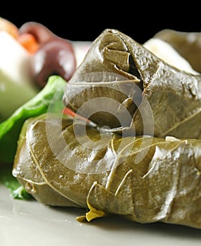 Dolmades And Salad