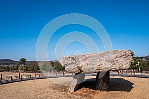 Dolmen in Bugeun-ri, Jiseokmyo,  ganghwa. UNESCO world Heritage Site. Ganghwa Island, Incheon, South Korea