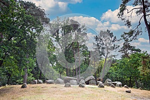 Dolmen D45, Emmerdennen municipality of Emmen in the Dutch province of Drenthe is a Neolithic Tomb