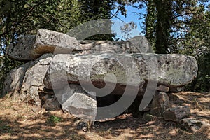 Dolmen de Roch-Feutet near Carnac in Britanny