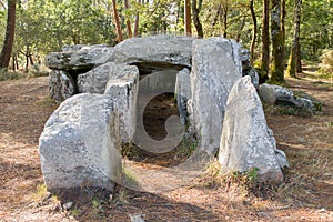 Dolmen of Mane Groh - megalithic monument in Brittany