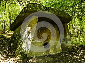 Dolmen Maya. Farm `Dolmen `. Krasnodar region, Russia