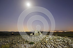 Dolmen named Alto de la Huesera, in Laguardia, Alava, Spain photo