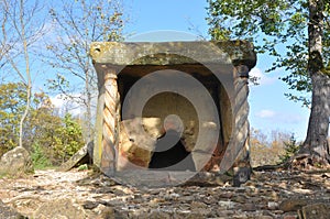 Dolmen Thor. Peasant farming Dolmen. Krasnodar Territory, Russia