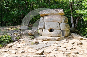 Dolmen in the Zhane river valley, Russia