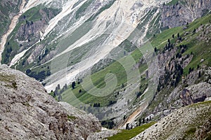 Dolomiltes landscape a mountain range in northeastern Italy