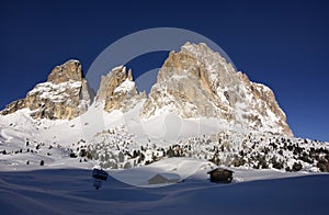 Dolomit in winter