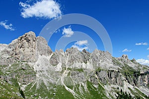 Dolomite Alps beautiful panorama