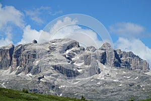 Dolomite Alps beautiful panorama view