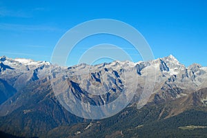 Dolomite Alps rocky mountains
