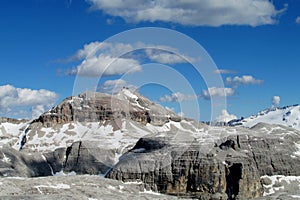 Dolomite Alps rocky peaks beautiful view